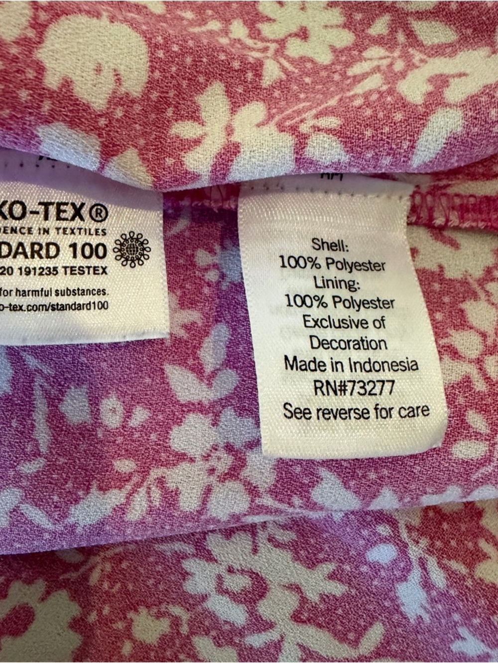 LC Lauren Conrad Pink and White Floral Mini Dress - Picture 9 of 13